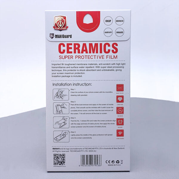 MaxGuard Ceramics Full Cover Screen Protector