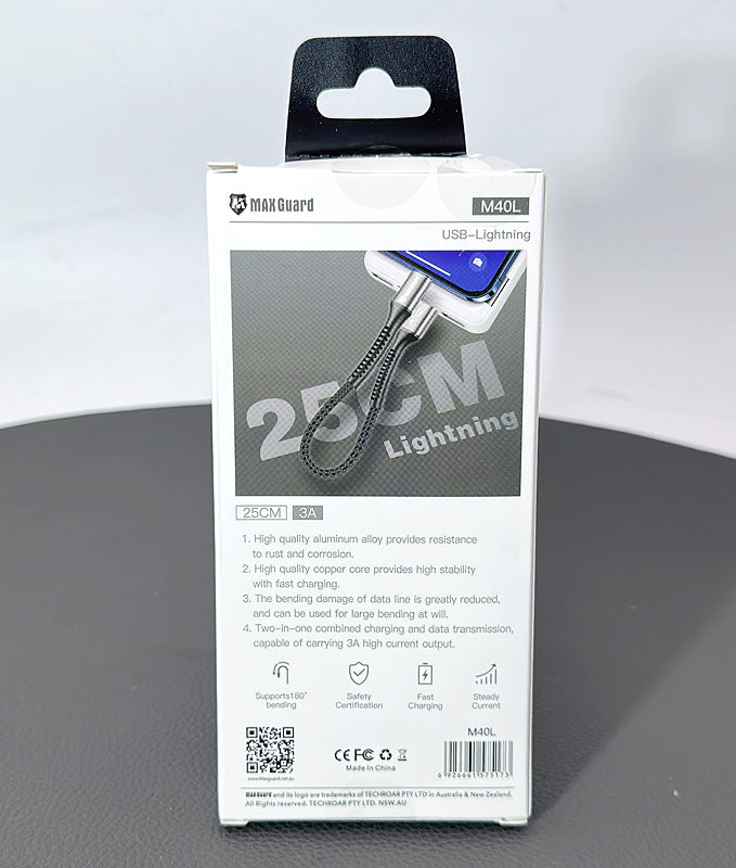 Maxguard 25CM Lightning Cable M40L