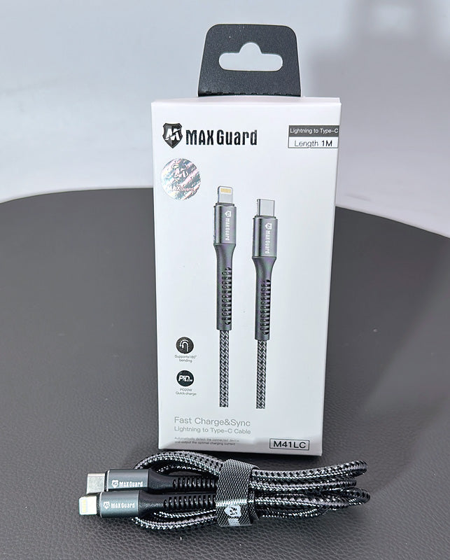 Maxguard 1M PD 20W Lightning to Type-C cable M41LC