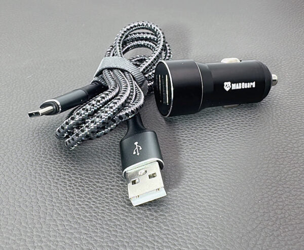 Maxguard 3.1A Car Charger With 1M Type-C Cable MC039C