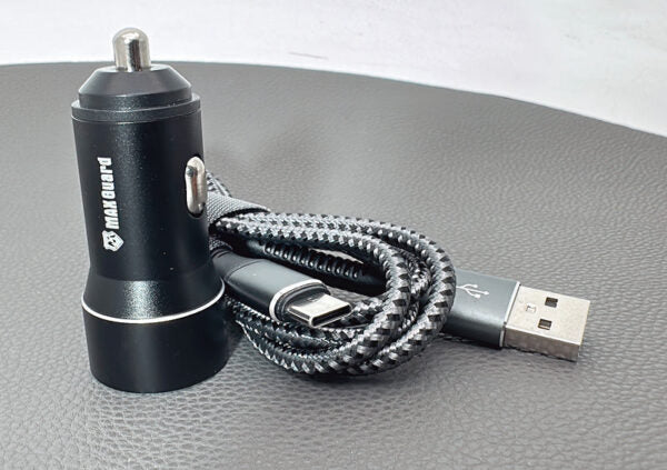 Maxguard 3.1A Car Charger With 1M Type-C Cable MC039C