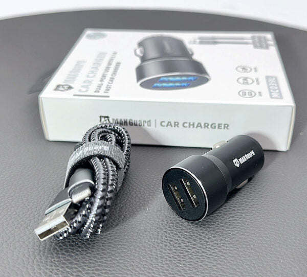 Maxguard 3.1A Car Charger With 1M Lightning Cable MC039L