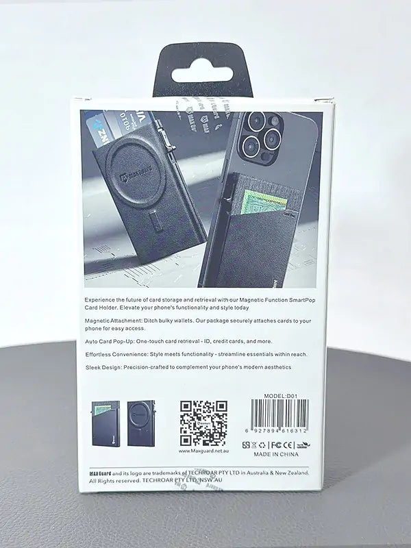 Maxguard SmartPop Card Holder Card Package D01