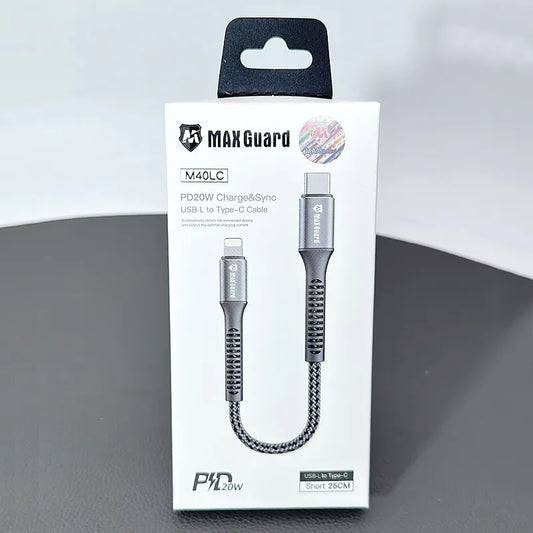 Maxguard 25CM PD 20W Lightning To Type-C Cable M40LC