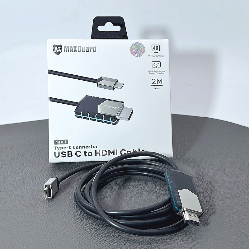 Maxguard 2m 4K High-Definition Type-C Connector USB C To HDMI Cable MH01