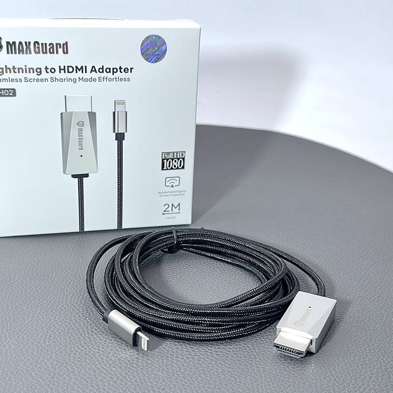 Maxguard 2m 1080 Full HD Lightning To HDMI Adapter MH02