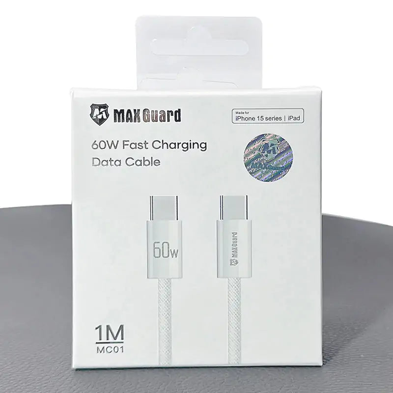 Maxguard 1m PD 60W Fast Charging Data Cable MC01 (For IP 15 Series/IPad)