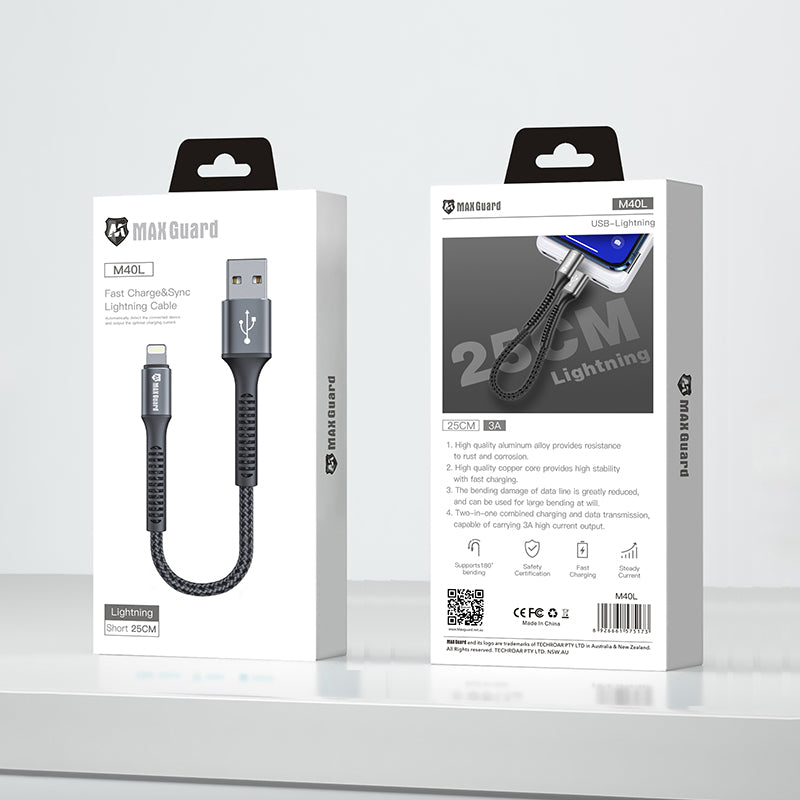 Maxguard 25CM Lightning Cable M40L