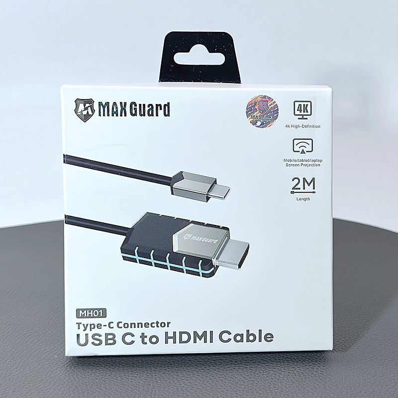 Maxguard 2m 4K High-Definition Type-C Connector USB C To HDMI Cable MH01