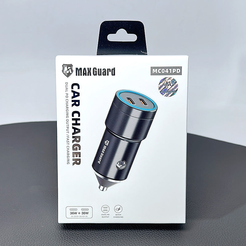 Maxguard 36W+36W Car Charger MC041PD